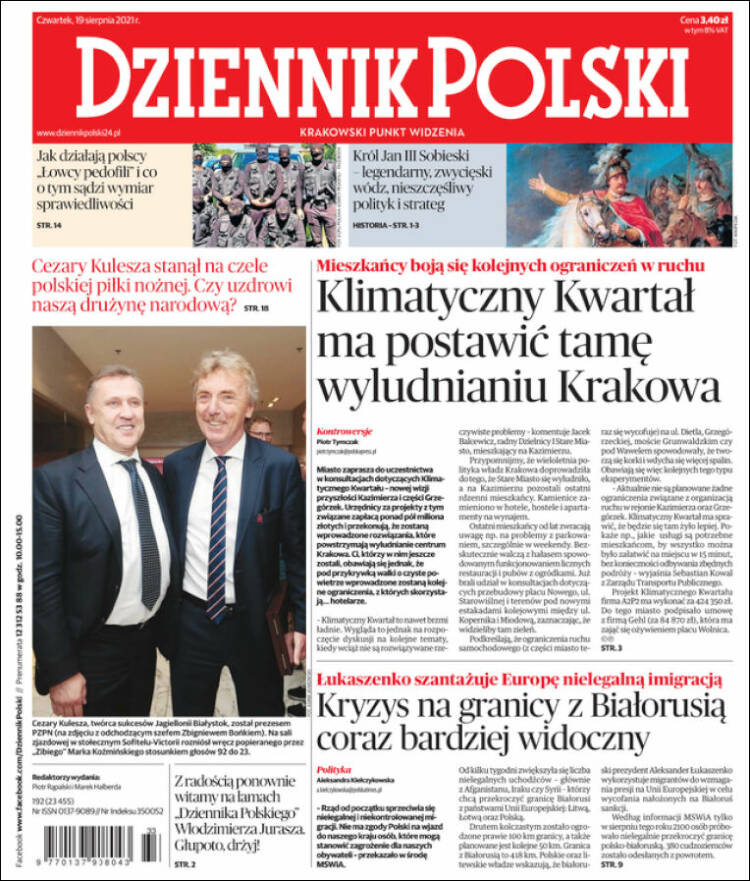 Portada de Dziennik (Polonia)