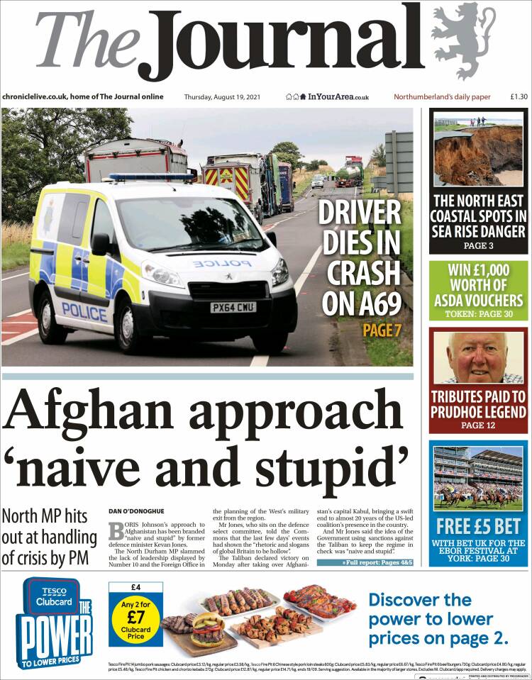 Portada de The Journal (Reino Unido)