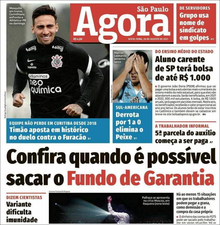 Portada de Jornal Agora (Brasil)