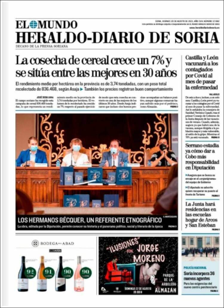 Portada de Diario de Soria (Espa&ntilde;a)