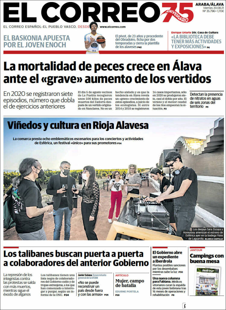 Portada de El Correo - Álava (Espa&ntilde;a)