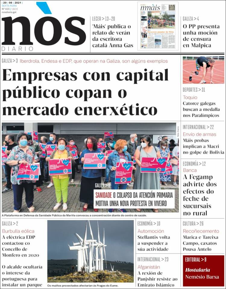 Portada de Nòs Diario (Espa&ntilde;a)