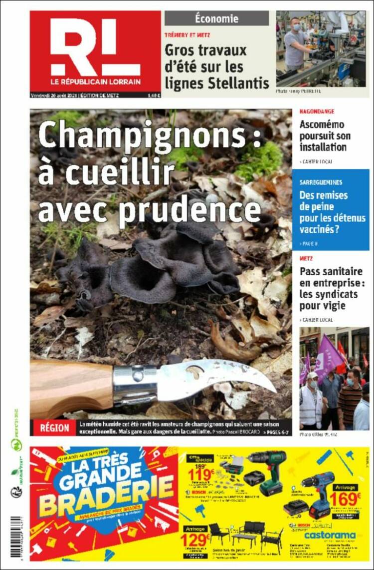 Portada de Le Republicain Lorrain (Francia)