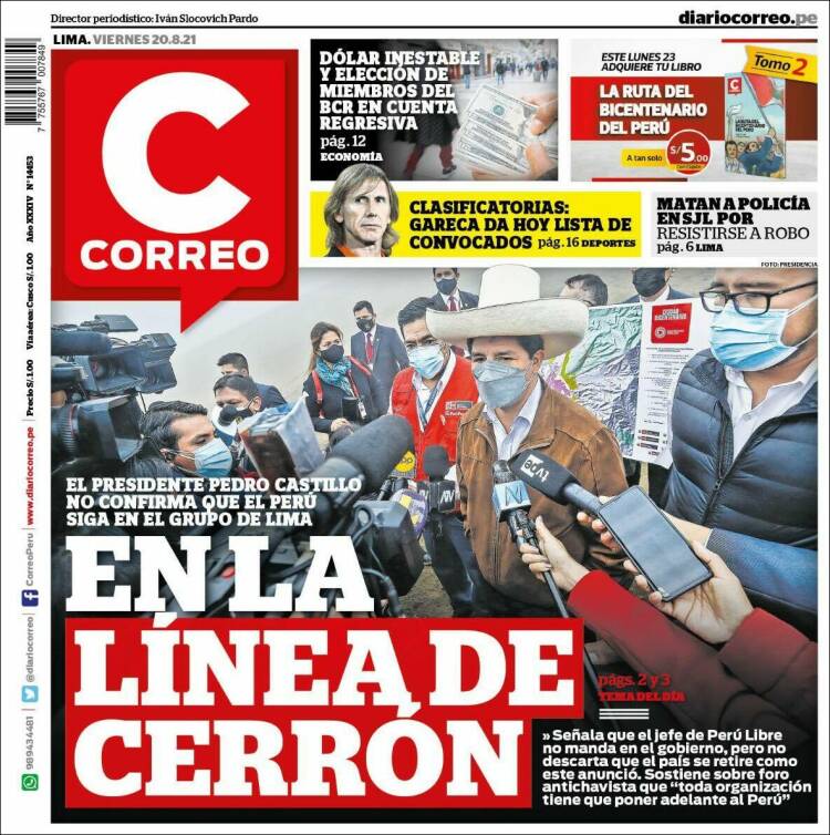 Portada de Diario Correo (Peru)