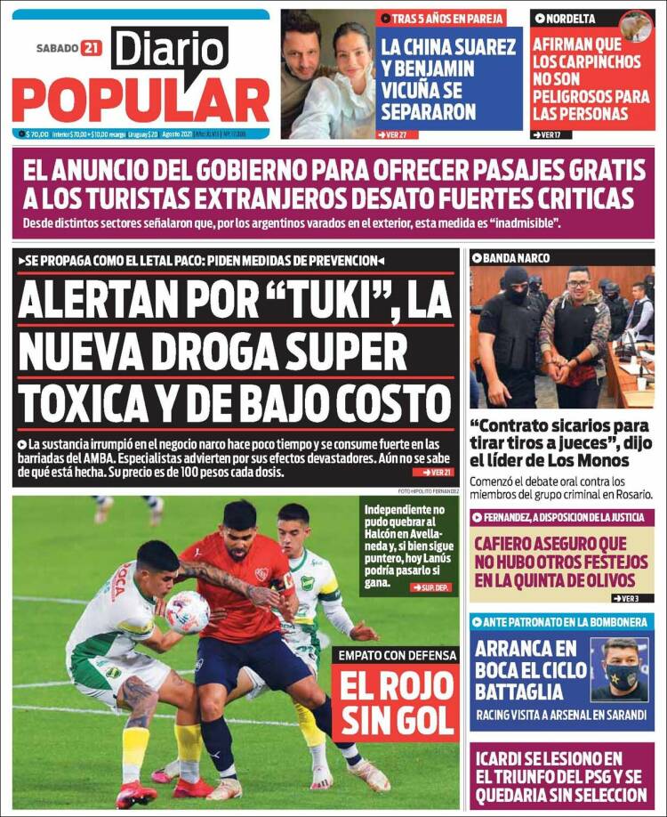 Portada de Diario Popular (Argentina)