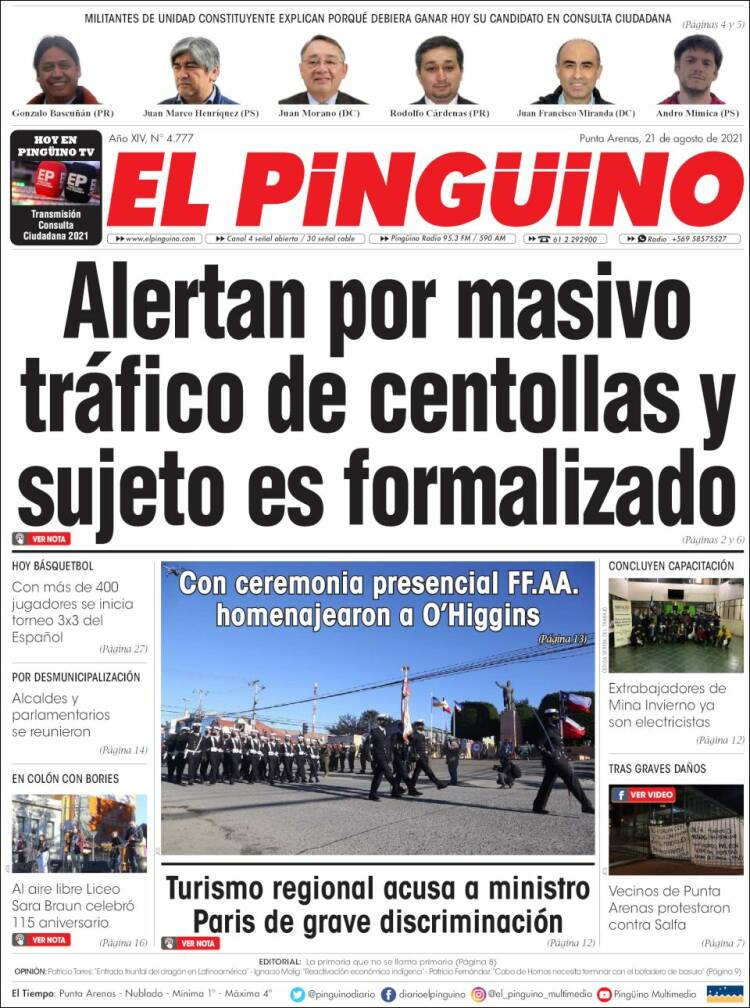 Portada de El Pingüino (Chile)