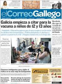Portada de El Correo Gallego (Espa&ntilde;a)