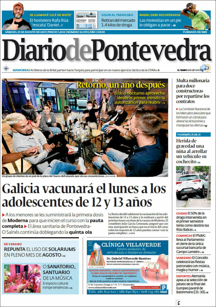Portada de Diario de Pontevedra (Espa&ntilde;a)