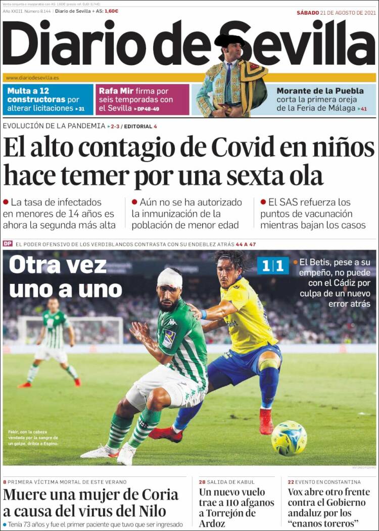 Portada de Diario de Sevilla (Espa&ntilde;a)