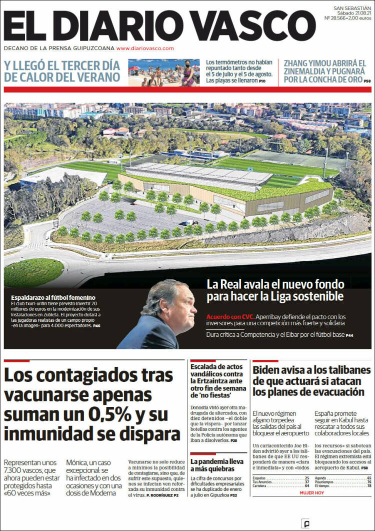 Portada de Diario Vasco (Espa&ntilde;a)