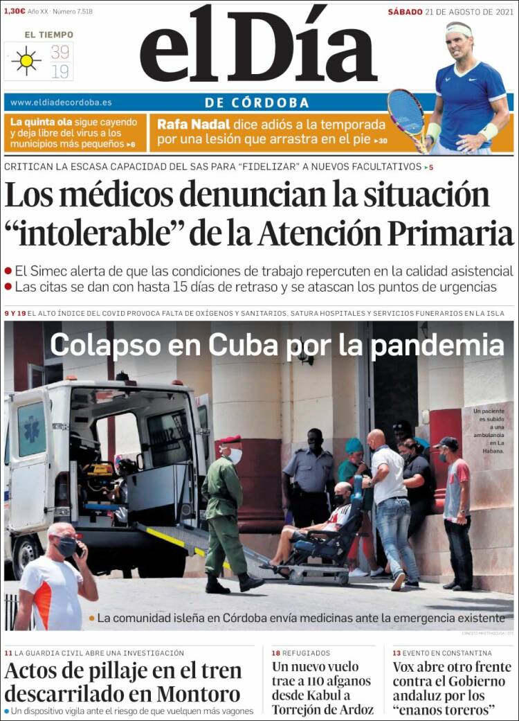 Portada de El Día de Córdoba (Espa&ntilde;a)