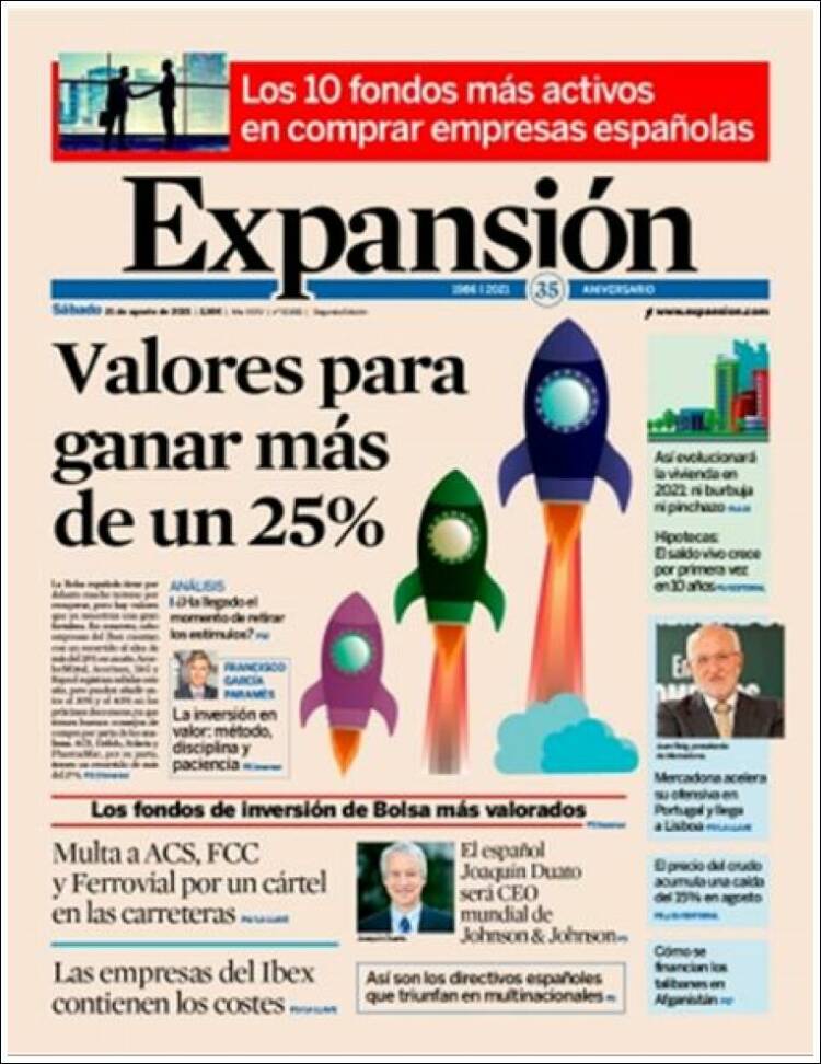 Portada de Expansión (Espa&ntilde;a)