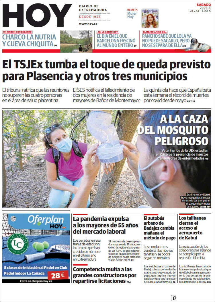 Portada de Hoy - Badajoz (Espa&ntilde;a)