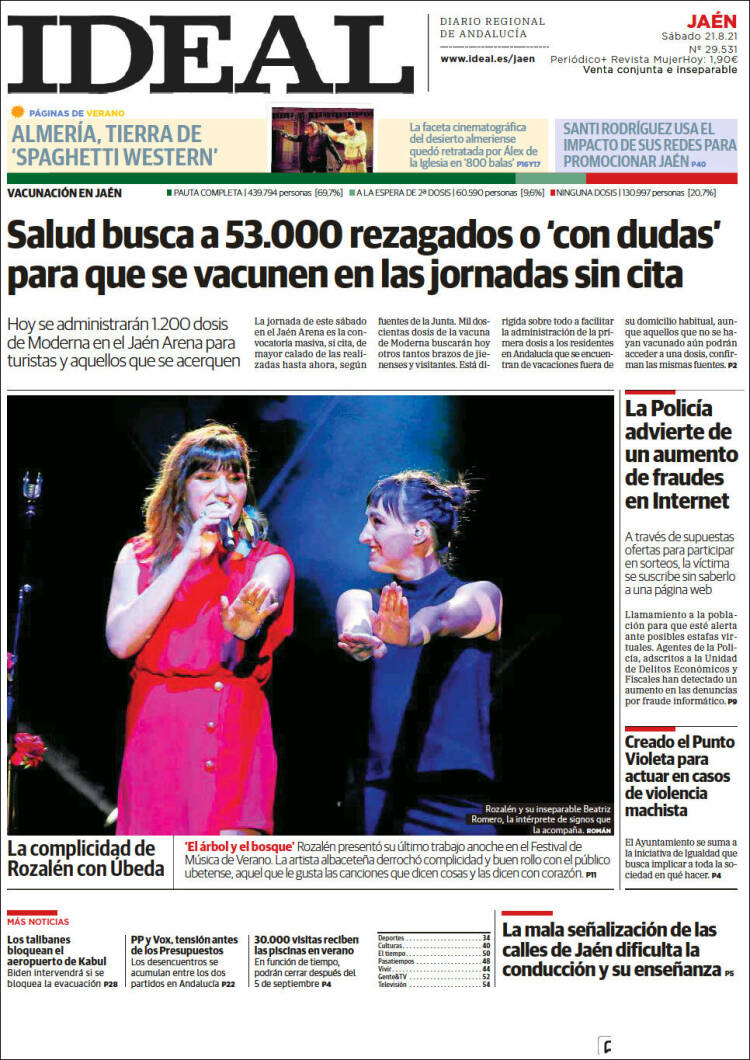 Portada de El Ideal de Jaén (Espa&ntilde;a)