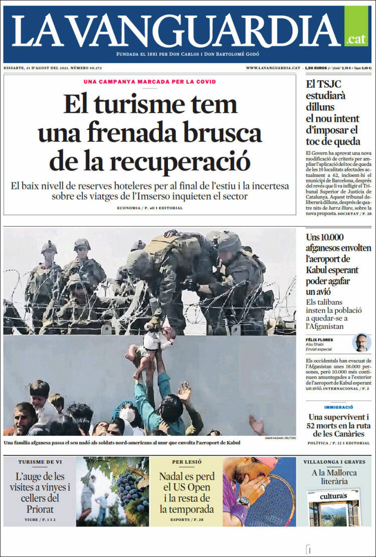 Portada de La Vanguardia (Espa&ntilde;a)