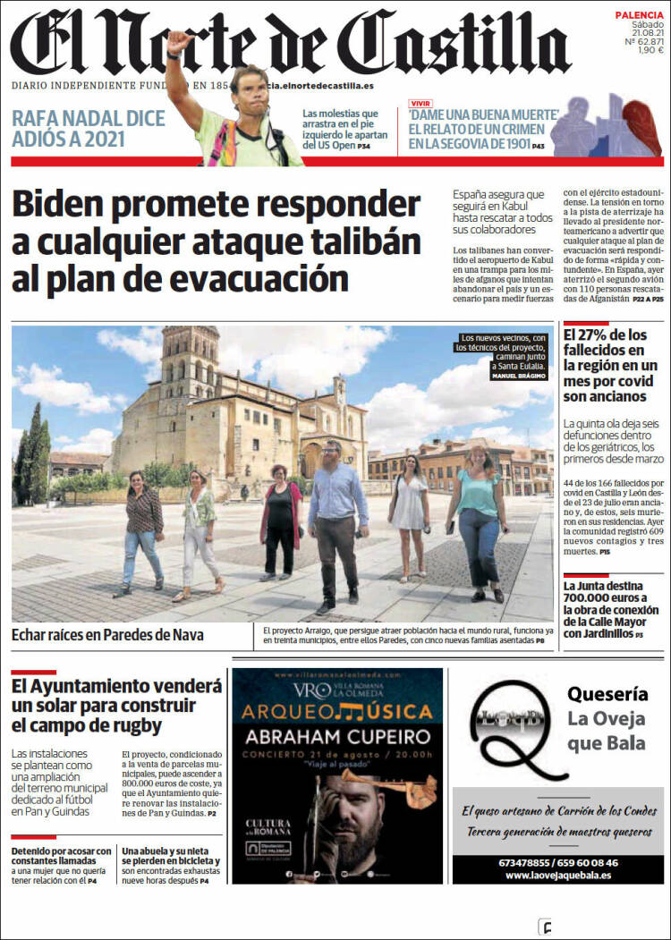 Portada de Norte de Castilla - Palencia (Espa&ntilde;a)