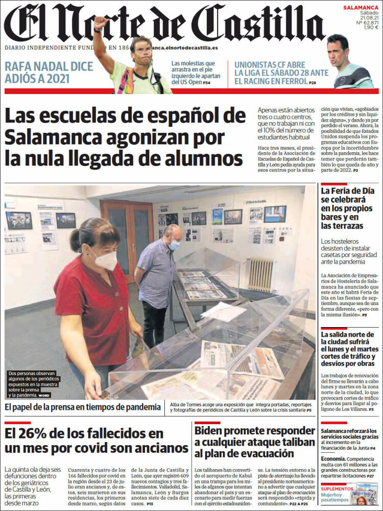 Portada de Norte de Castilla - Salamanca (Espa&ntilde;a)