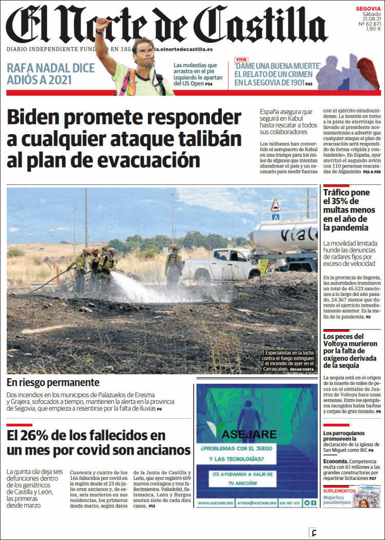 Portada de Norte de Castilla - Segovia (Espa&ntilde;a)