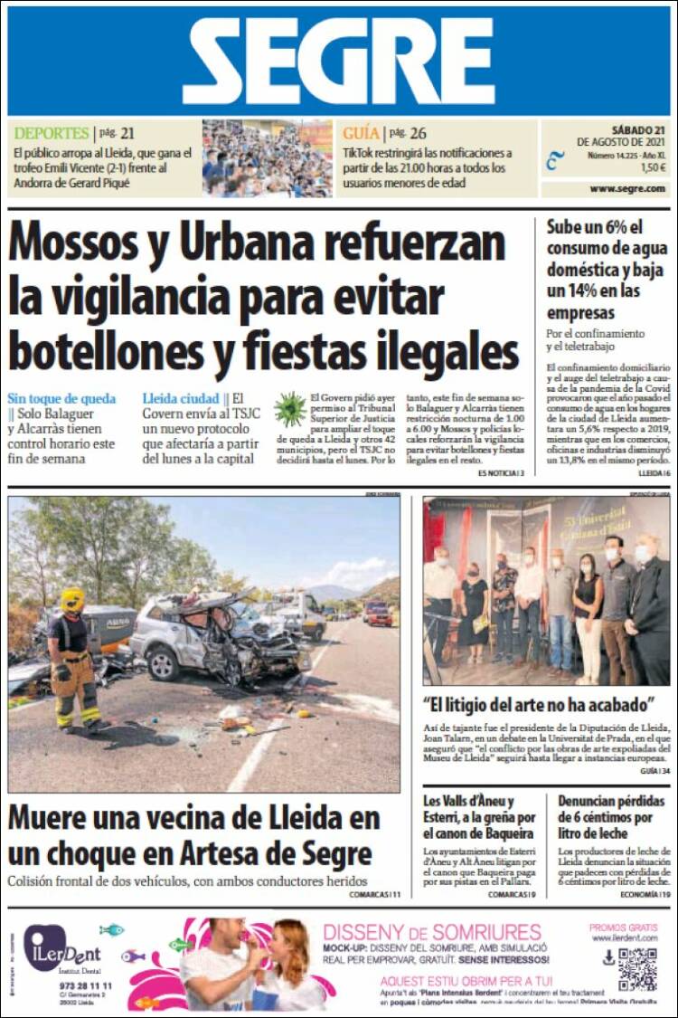 Portada de Segre  (Espa&ntilde;a)