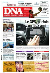 Portada de Les Dernières Nouvelles d'Alsace (Francia)