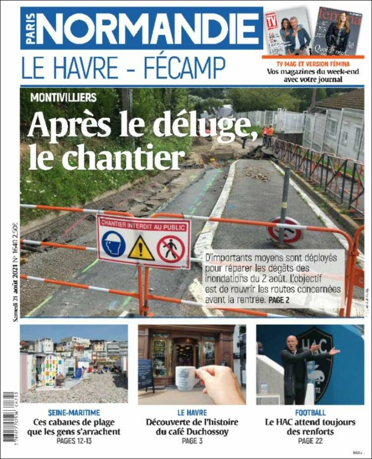 Portada de Le Havre Libre (Francia)