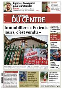 Portada de Le Journal du Centre (Francia)