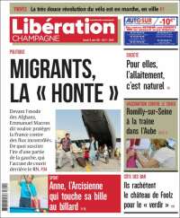 Portada de Libération Champagne (Francia)