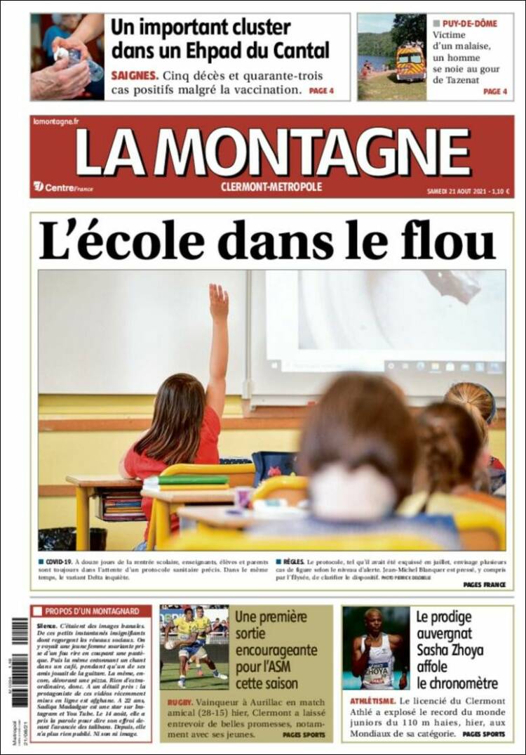 Portada de La Montagne (Francia)