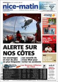 Portada de Nice-Matin (Francia)