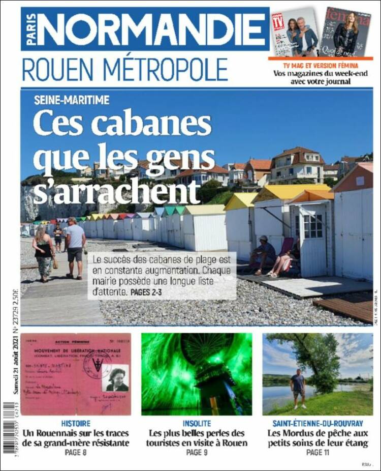 Portada de Paris Normandie (Francia)