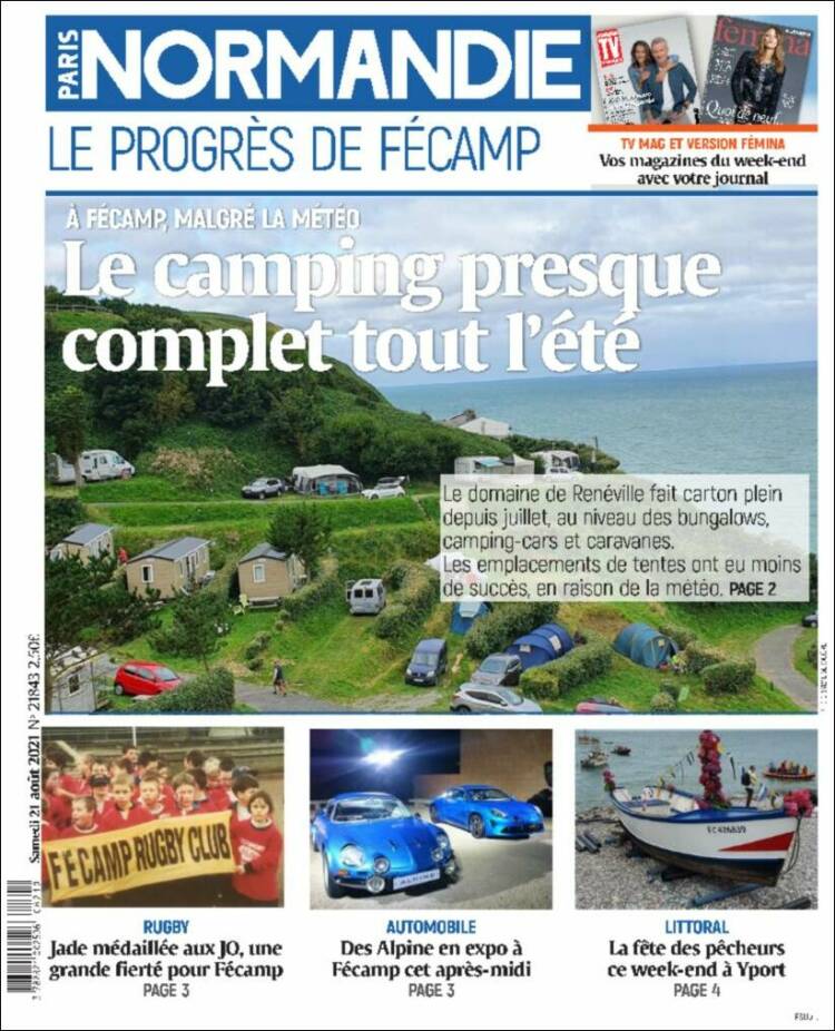 Portada de Progres de Fecamp (Francia)