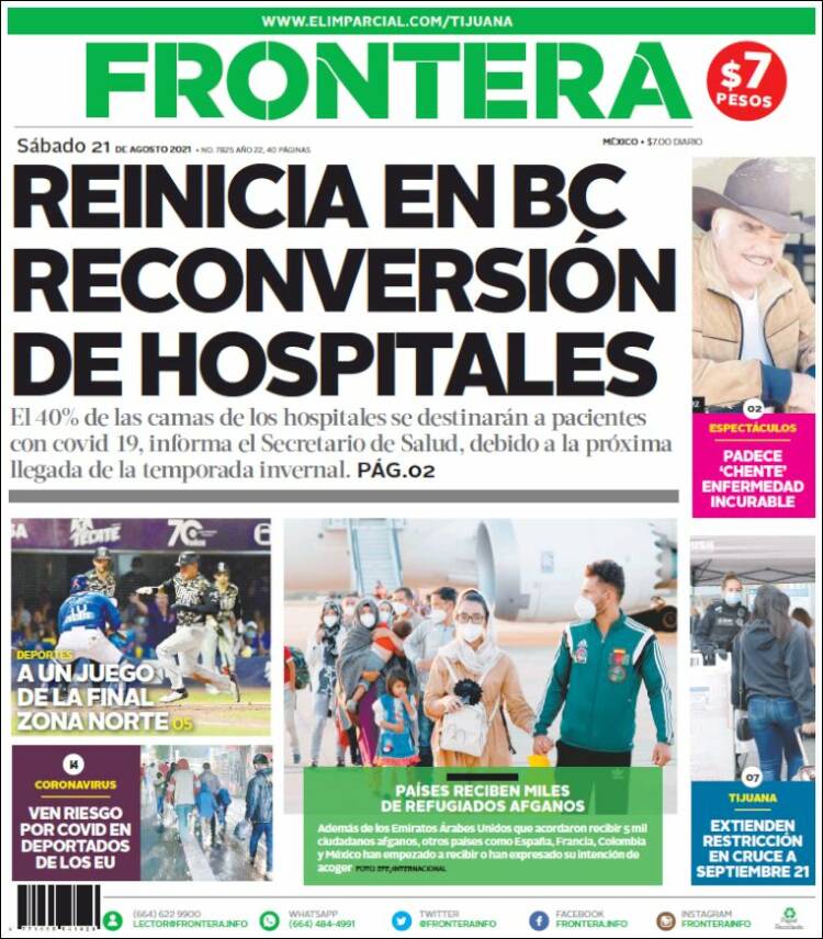 Portada de Frontera (México)