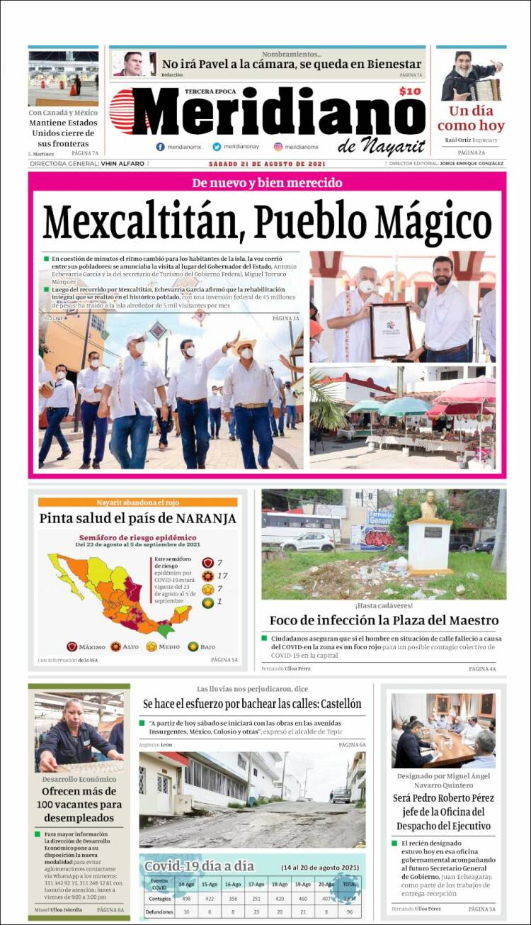 Portada de Meridiano (México)