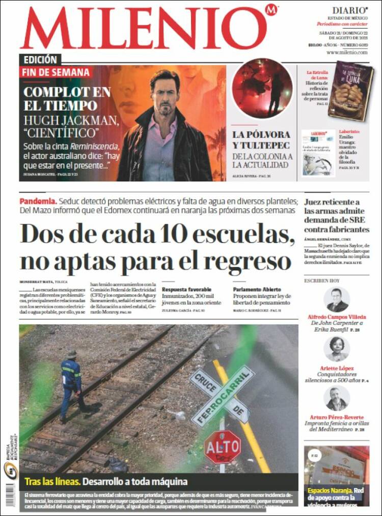 Portada de Milenio - Estado de México (México)