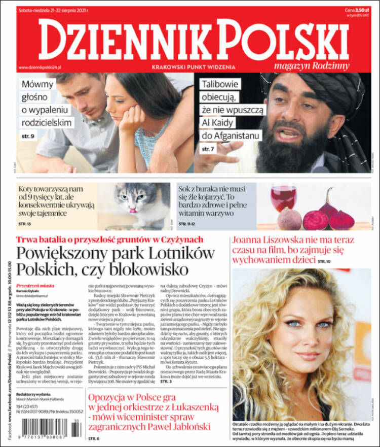 Portada de Dziennik (Polonia)