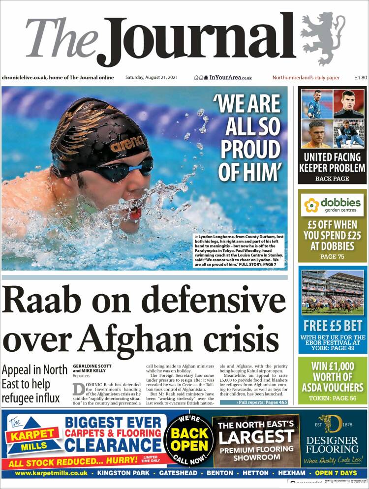 Portada de The Journal (Reino Unido)