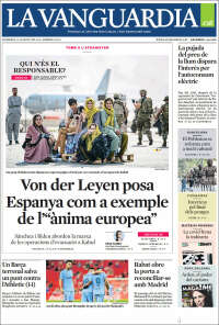 Portada de La Vanguardia (España)