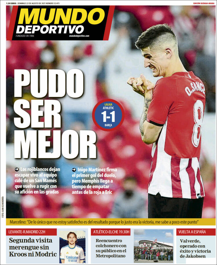 Portada de Mundo Deportivo Bizkaia (España)