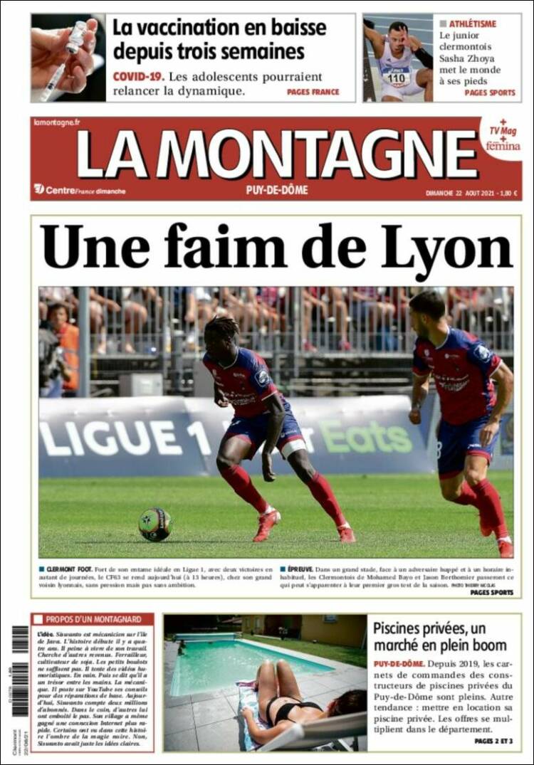 Portada de La Montagne (Francia)