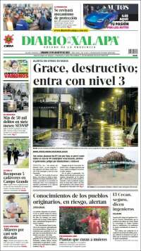 Portada de Diario de Xalapa (México)