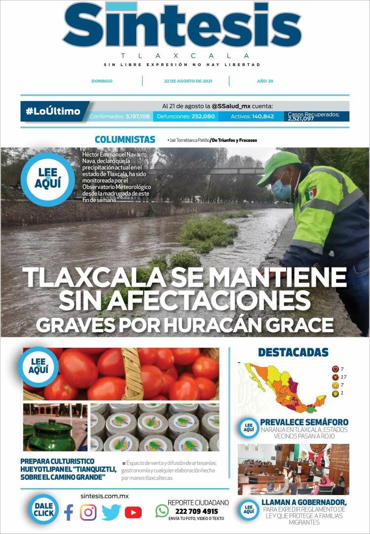 Portada de Síntesis de Tlaxcala (México)