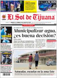 Portada de El Sol de Tijuana (México)