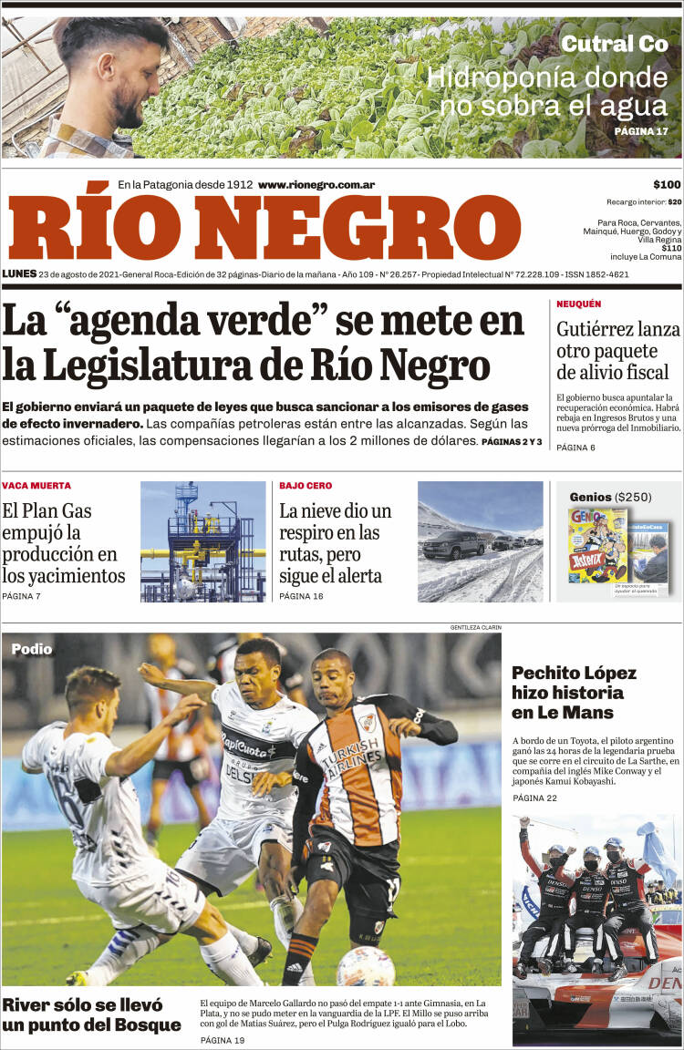 Portada de Rio Negro (Argentina)