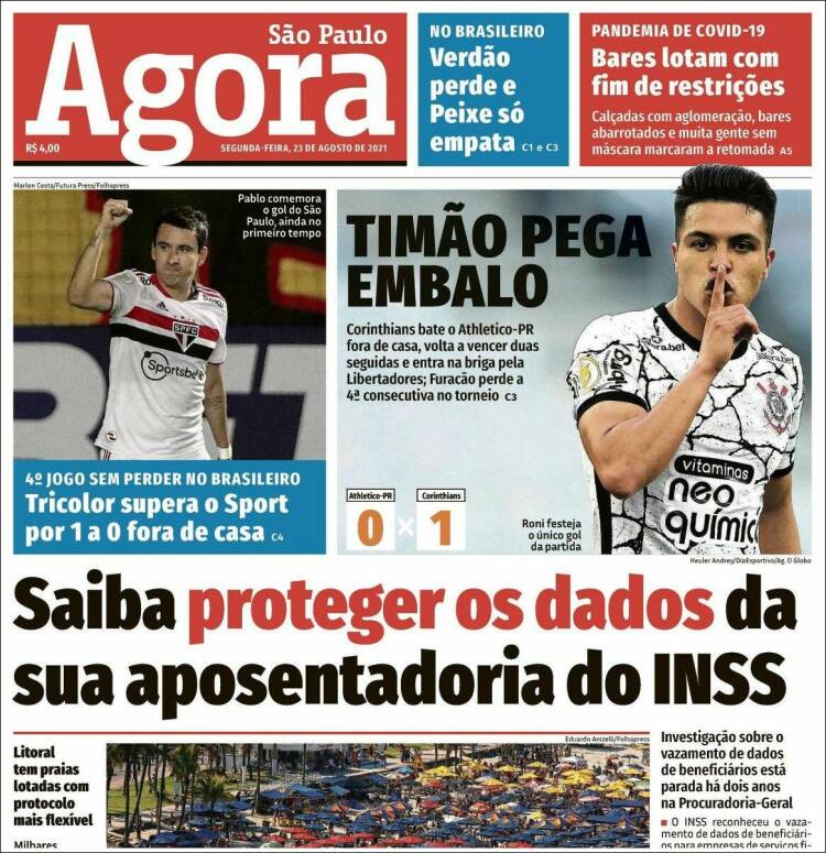 Portada de Jornal Agora (Brasil)