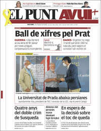 Portada de El Punt Avui (España)