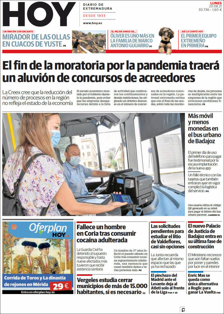 Portada de Hoy - Caceres (España)
