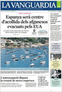 Portada de La Vanguardia (España)