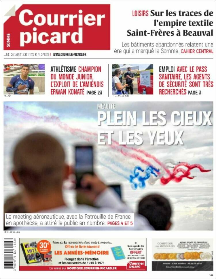 Portada de Courrier Picard (Francia)