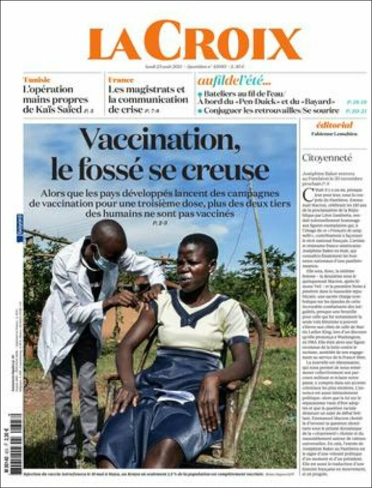 Portada de La Croix (Francia)