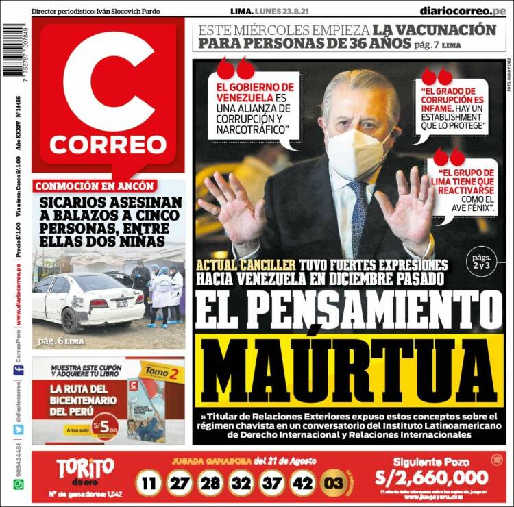 Portada de Diario Correo (Perú)